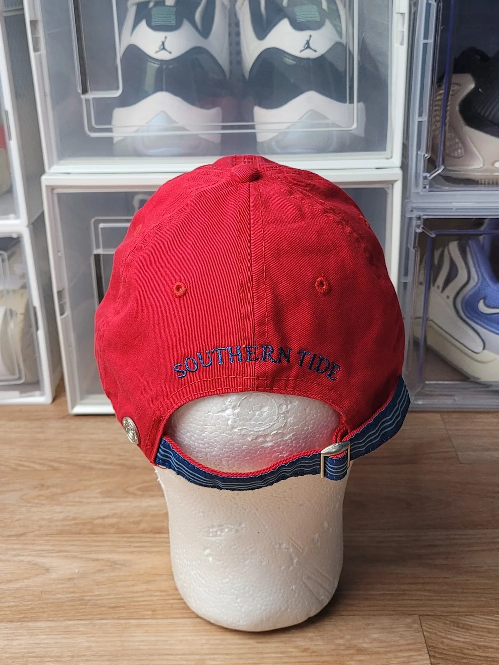 NWT Southern Tide The Skipjack Strapback Adjustable Hat Cap Red - Picture 4 of 8